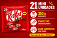 Bolsa Nestlé KitKat Mini con aproximadamente 21 chocolatinas individuales de 350 gramos