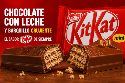 KitKat Mini de chocolate con leche y barquillo crujiente en formato individual