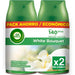 Air Wick Freshmatic Duplo Recambio, Pack de 2 Ambientadores Automáticos con Aroma a Flores Blancas. Disfruta de una fragancia duradera que elimina olores y perfuma tu hogar. Air Wick - zoom