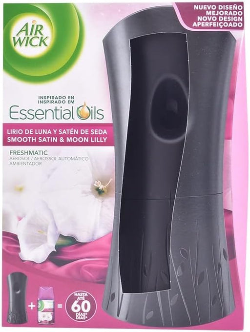 Air Wick Freshmatic Kit de Inicio con Aroma a Flores de Cerezo. Incluye 1 aparato difusor y 1 recambio para perfumar y eliminar olores hasta 70 días. Air Wick - pack