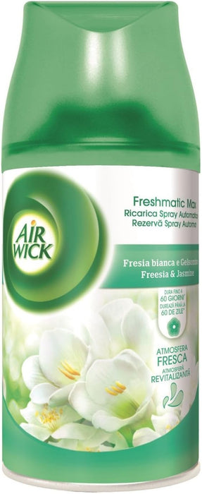 Air Wick Freshmatic Max, Pack de 4 Recambios de Ambientador con aroma a Jazmín y Flores Blancas. Perfuma tu hogar y neutraliza olores de forma continua hasta 240 días. Air Wick - extra
