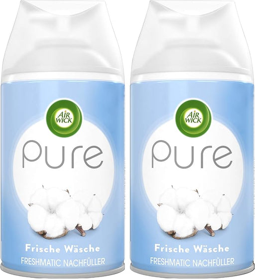 Air Wick Freshmatic Max, Pack de 4 Recambios de Ambientador con aroma a Jazmín y Flores Blancas. Perfuma tu hogar y neutraliza olores de forma continua hasta 240 días. Air Wick - frontal