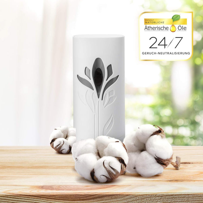 Air Wick Freshmatic Max, Pack de 4 Recambios de Ambientador con aroma a Jazmín y Flores Blancas. Perfuma tu hogar y neutraliza olores de forma continua hasta 240 días. Air Wick - lateral