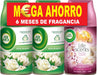 Air Wick Freshmatic Pack de 3 Recambios Mixtos: White Bouquet y Delicias de Verano. Ambientador automático con 750 ml en total para 6 meses de fragancia variada. Air Wick - detalle