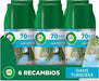 Air Wick Freshmatic Pack de 6 Recambios para Ambientador Automático, Esencia para Casa con Aroma a Oasis Turquesa. Formato ahorro para una frescura duradera en tu hogar. Air Wick - frontal