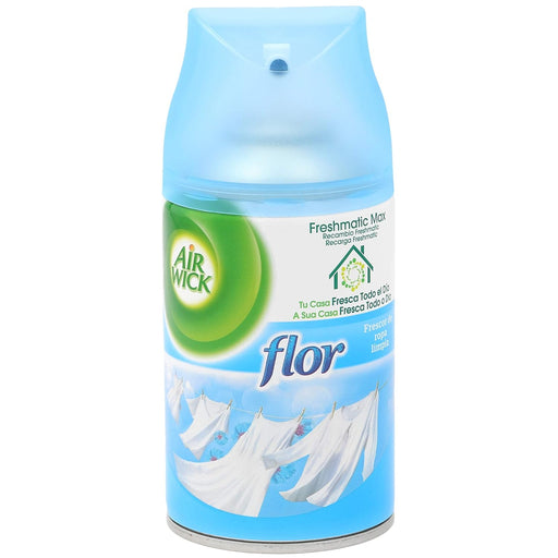 Air Wick Freshmatic Recambio Ambientador con Fragancia de Flor, 250 ml. Un toque de frescura y limpieza duradera para tu hogar con tecnología que neutraliza olores. Air Wick - frontal