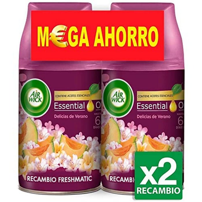 Air Wick Freshmatic Recambio para Ambientador Automático, fragancia Life Scents Delicias de Verano, 250 ml. Disfruta de un aroma cambiante y realista en tu hogar. Air Wick - zoom