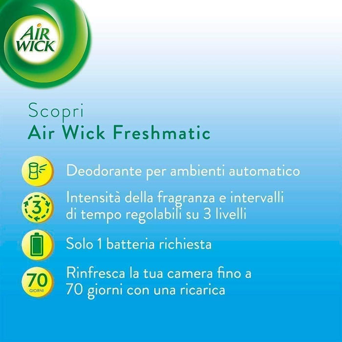Kit Air Wick Freshmatic: Pack de 4 Recambios para Ambientador con Fragancia de Lavanda en Flor (Total 1 Litro). Air Wick - extra