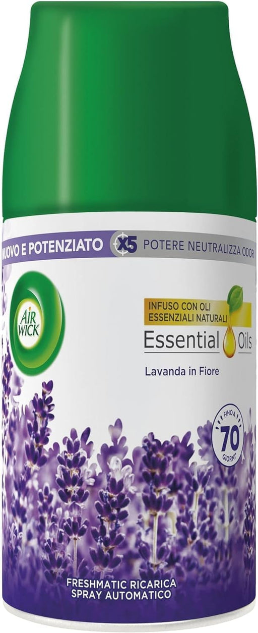 Kit Air Wick Freshmatic: Pack de 4 Recambios para Ambientador con Fragancia de Lavanda en Flor (Total 1 Litro). Air Wick - pack