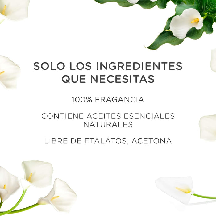 Mega Pack de 6 Recambios Air Wick Freshmatic, Aroma White Bouquet. Ambientador automático para un hogar perfumado por más de un año con la fragancia de flores blancas. Air Wick - ingredientes