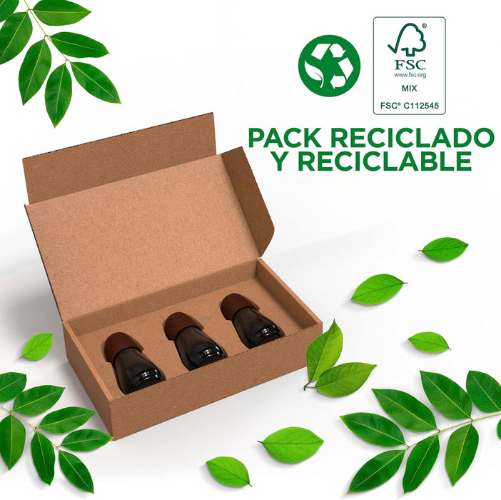 Pack de 3 Recambios para el difusor Air Wick Essential Mist con fragancia de Lavanda y Camomila, una mezcla de aceites esenciales que proporciona hasta 135 días de aroma. Air Wick - presentacion
