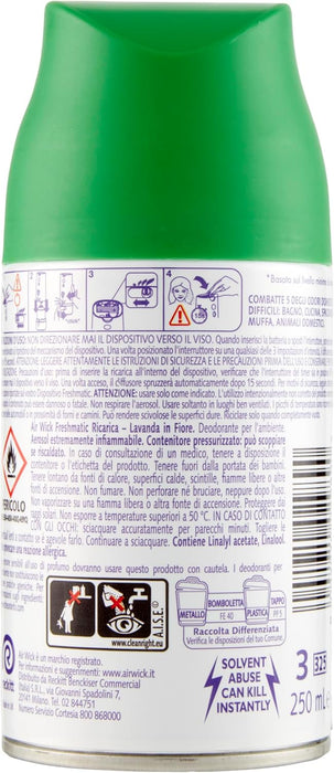 Recambio de Ambientador Air Wick Freshmatic Max, Aroma Pradera Púrpura de Lavanda y Bergamota (250 ml), para un Hogar Libre de Olores. Air Wick - extra