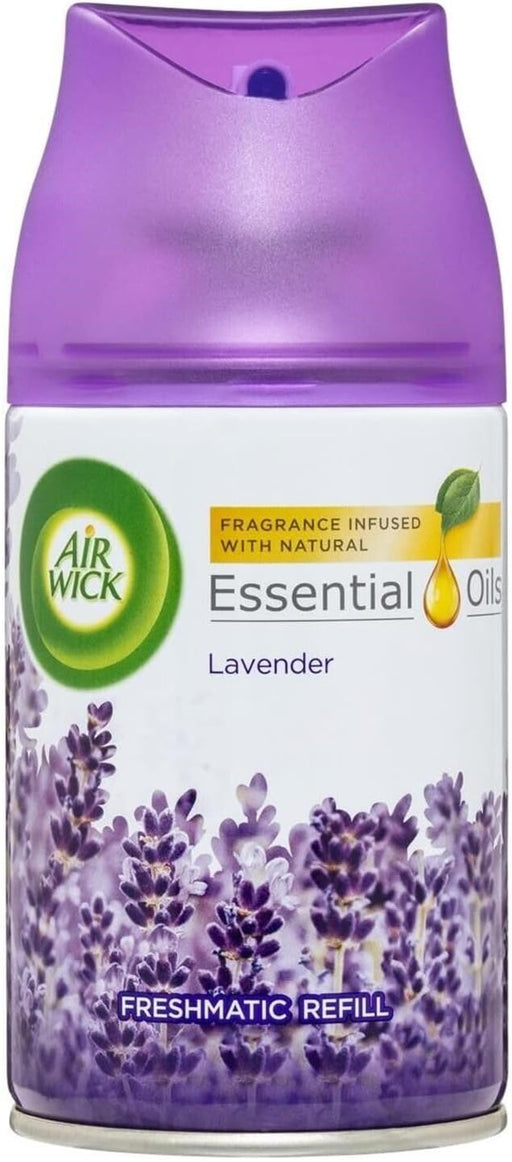 Recambio de Ambientador Air Wick Freshmatic Max, Aroma Pradera Púrpura de Lavanda y Bergamota (250 ml), para un Hogar Libre de Olores. Air Wick - pack