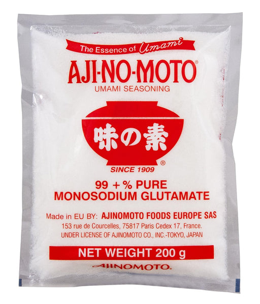 Ajinomoto Sazonador Umami en Polvo, Pack de 12x200g (2.4kg). El secreto japonés para potenciar el sabor de todos tus platos a base de glutamato monosódico de máxima pureza. Ajinomoto - frontal
