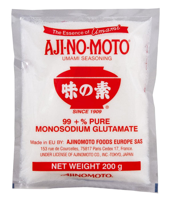 Ajinomoto Sazonador Umami en Polvo, Pack de 12x200g (2.4kg). El secreto japonés para potenciar el sabor de todos tus platos a base de glutamato monosódico de máxima pureza. Ajinomoto - frontal