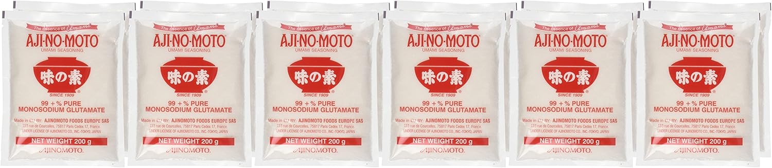 Ajinomoto Sazonador Umami en Polvo, Pack de 12x200g (2.4kg). El secreto japonés para potenciar el sabor de todos tus platos a base de glutamato monosódico de máxima pureza. Ajinomoto - uso
