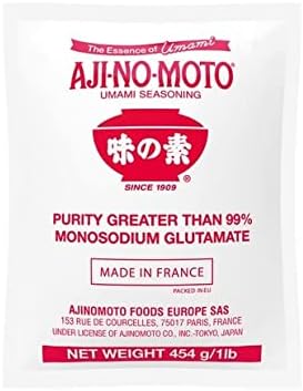 Ajinomoto Sazonador Umami, Potenciador de Sabor a base de Glutamato Monosódico (>99% puro), Bolsa de 454g. El ingrediente esencial para dar un gusto profundo a tus recetas. Ajinomoto - frontal