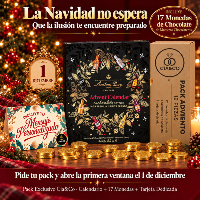 Calendario de Adviento Anthon Berg 2026 + Tarjeta Dedicada Cia&Co