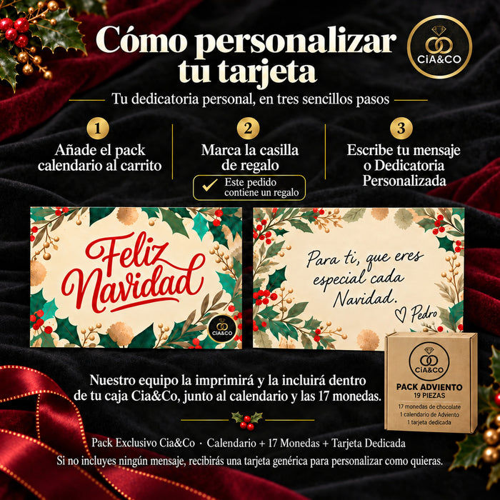 Calendario de Adviento Anthon Berg 2026 + Tarjeta Dedicada Cia&Co