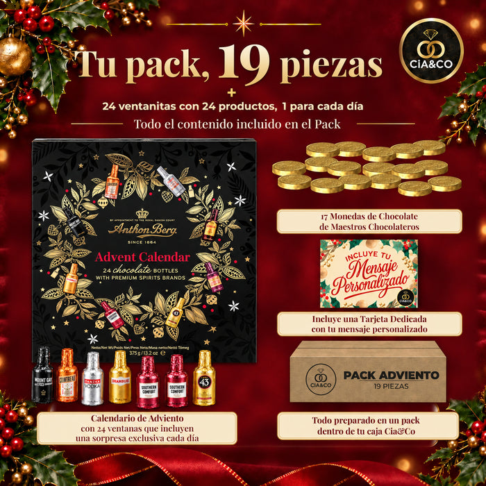 Calendario de Adviento Anthon Berg 2026 + Tarjeta Dedicada Cia&Co