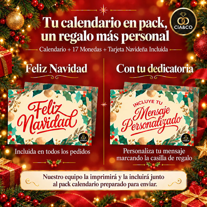 Calendario de Adviento Chupa Chups 2026 + Tarjeta Personalizada Cia&Co