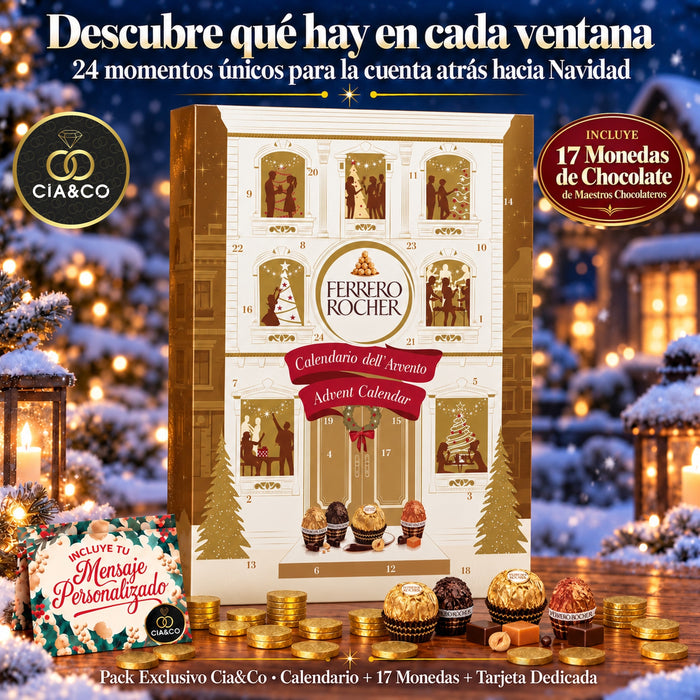 Calendario de Adviento Ferrero Rocher 2026 + Tarjeta Personalizada Cia&Co