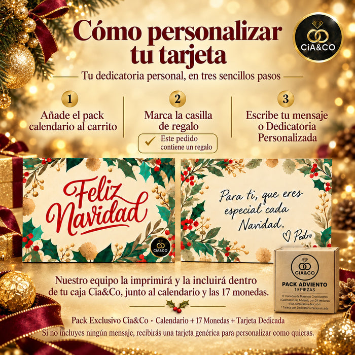 Calendario de Adviento Ferrero Rocher 2026 + Tarjeta Personalizada Cia&Co