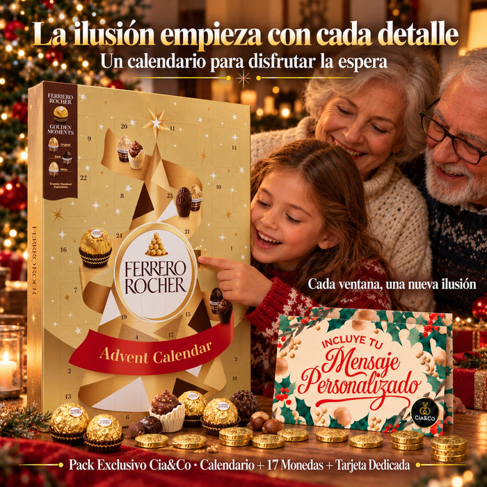 Calendario de Adviento Ferrero Rocher Gran Familia 2026 + Tarjeta Cia&Co