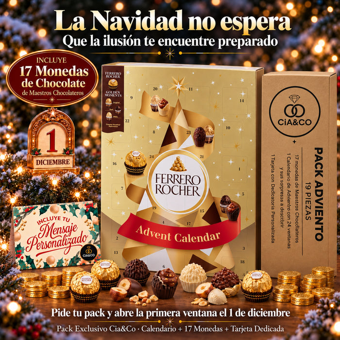 Calendario de Adviento Ferrero Rocher Gran Familia 2026 + Tarjeta Cia&Co