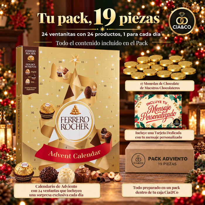 Calendario de Adviento Ferrero Rocher Gran Familia 2026 + Tarjeta Cia&Co