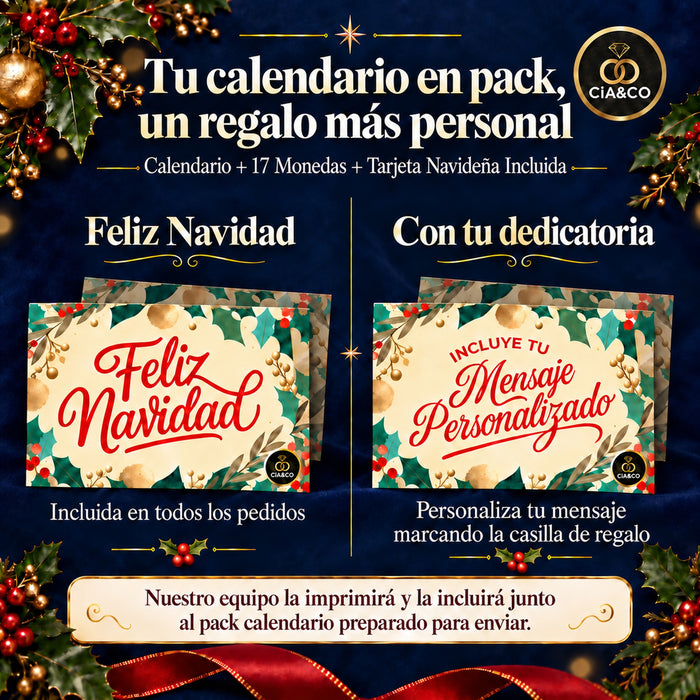 Calendario de Adviento Haribo 2026 Glow in the Dark + Tarjeta Cia&Co