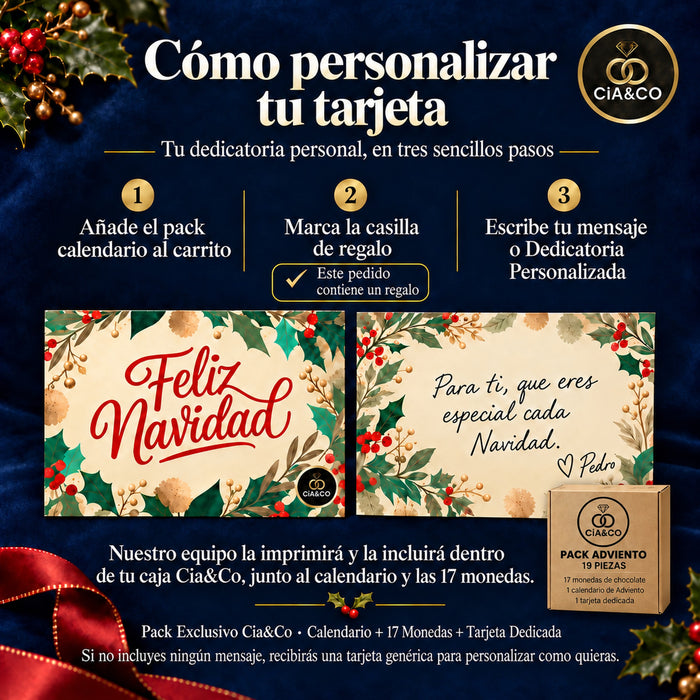 Calendario de Adviento Haribo 2026 Glow in the Dark + Tarjeta Cia&Co