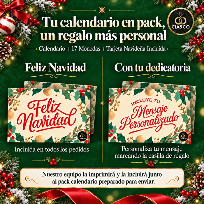 Calendario de Adviento Kinder para Dos 2026 + Tarjeta Personalizada Cia&Co