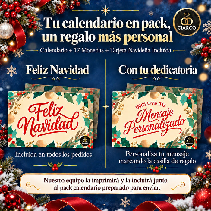 Calendario de Adviento Kinder Casa Mágica 2026 + Tarjeta Personalizada