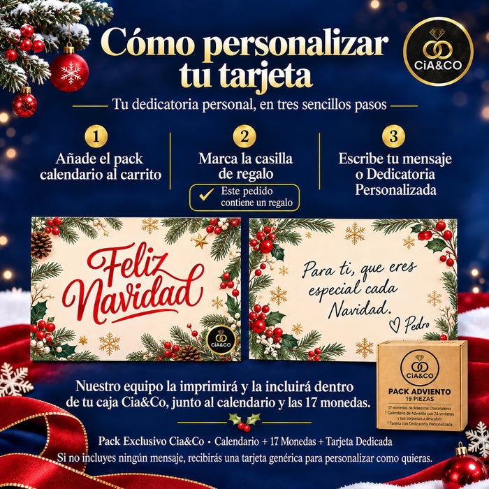 Calendario de Adviento Kinder Casa Mágica 2026 + Tarjeta Personalizada