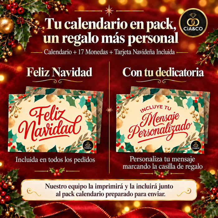 Calendario de Adviento Lacasitos 2026 + Tarjeta Dedicada Cia&Co