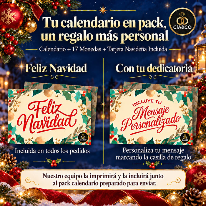 Calendario de Adviento Lindt Chocolate Mercado de Navidad 2026 + Tarjeta