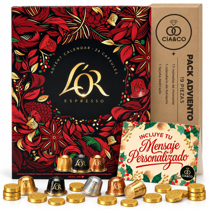 Calendario de Adviento L'OR Espresso 2026 + Tarjeta Cia&Co