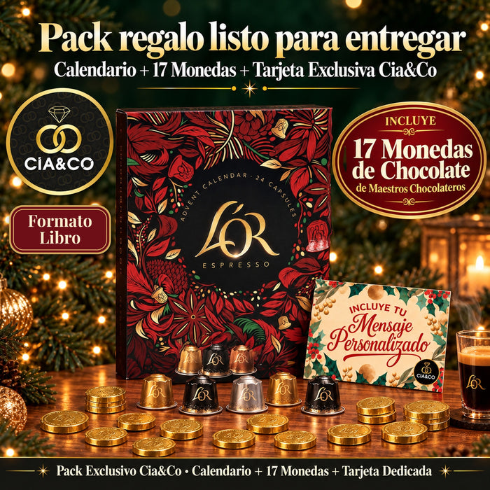 Calendario de Adviento L'OR Espresso 2026 + Tarjeta Cia&Co