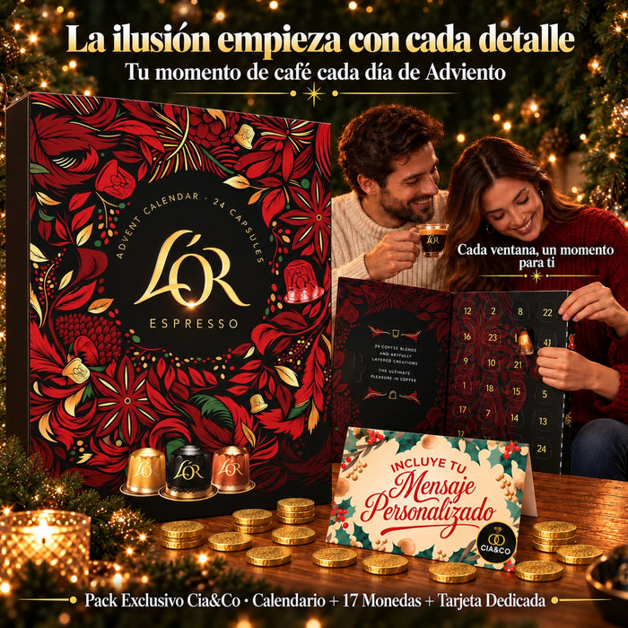 Calendario de Adviento L'OR Espresso 2026 + Tarjeta Cia&Co