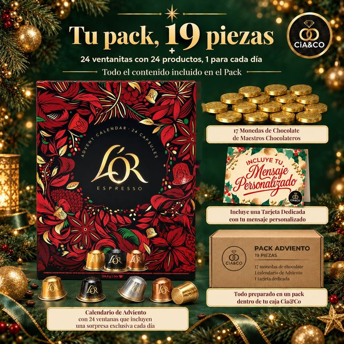 Calendario de Adviento L'OR Espresso 2026 + Tarjeta Cia&Co