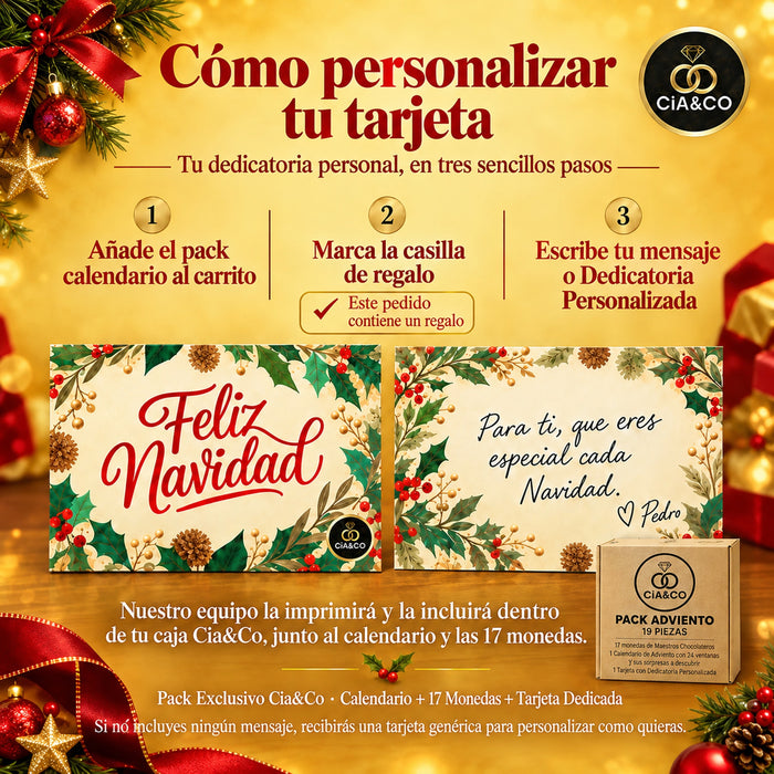 Calendario de Adviento M&M's and Friends 2026 + Tarjeta Personalizada