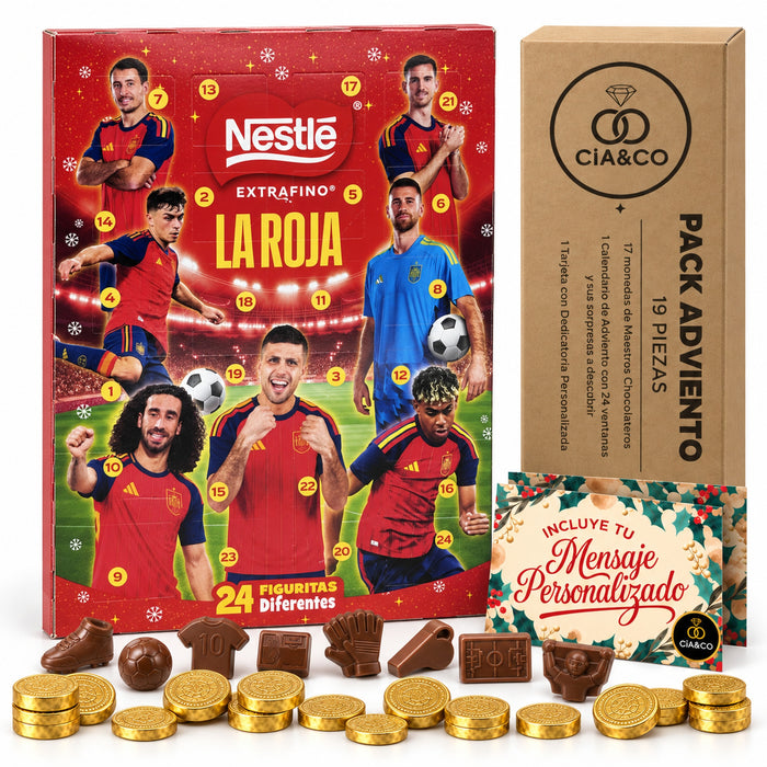 Calendario de Adviento Nestlé La Roja 2026 + Tarjeta Personalizada Cia&Co
