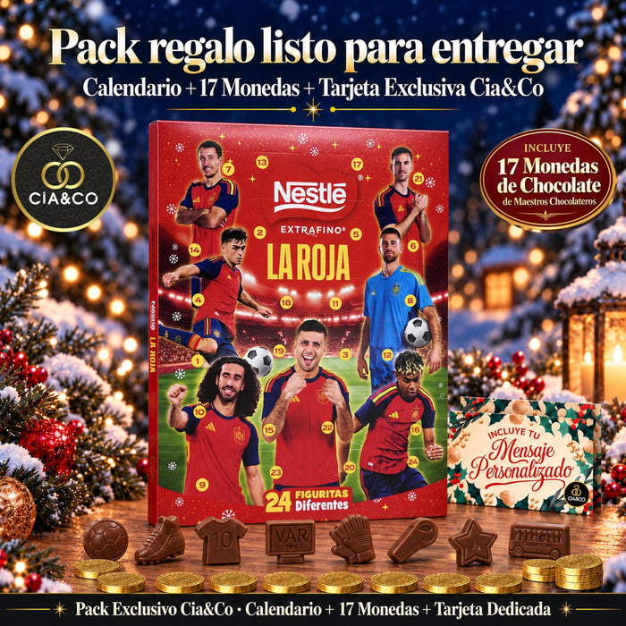 Calendario de Adviento Nestlé La Roja 2026 + Tarjeta Personalizada Cia&Co