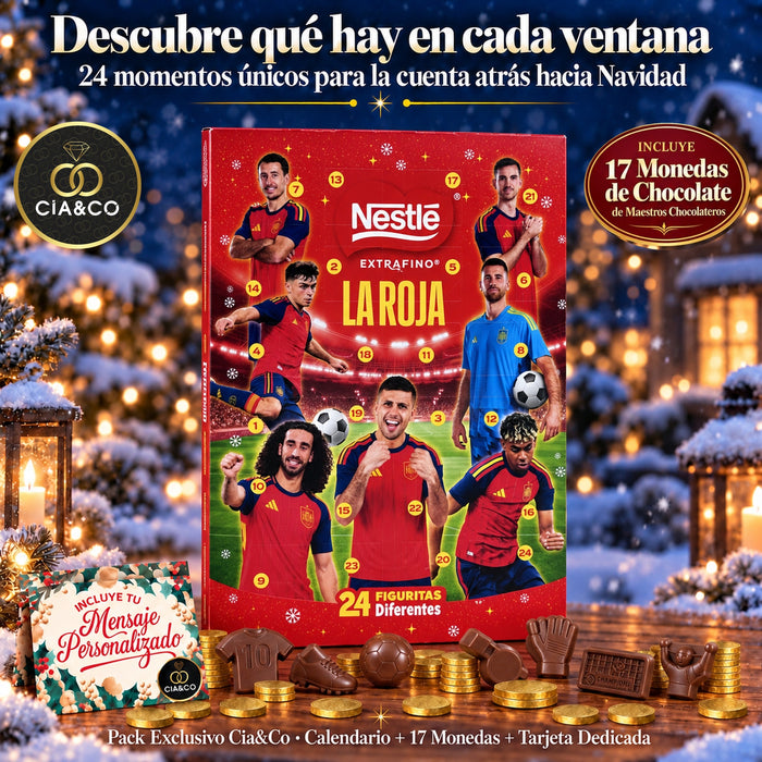 Calendario de Adviento Nestlé La Roja 2026 + Tarjeta Personalizada Cia&Co