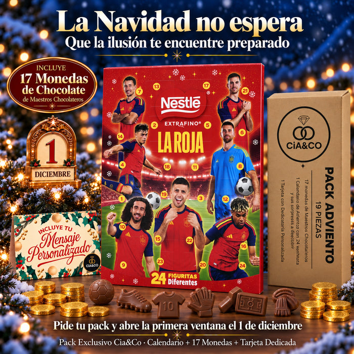 Calendario de Adviento Nestlé La Roja 2026 + Tarjeta Personalizada Cia&Co