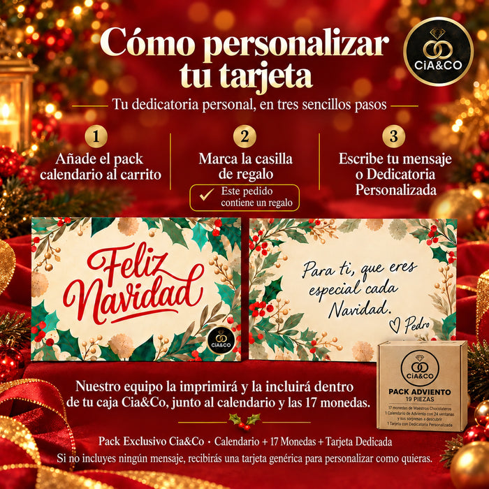 Calendario de Adviento Nestlé La Roja 2026 + Tarjeta Personalizada Cia&Co