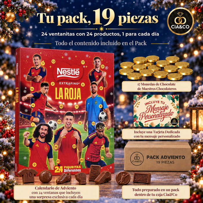 Calendario de Adviento Nestlé La Roja 2026 + Tarjeta Personalizada Cia&Co