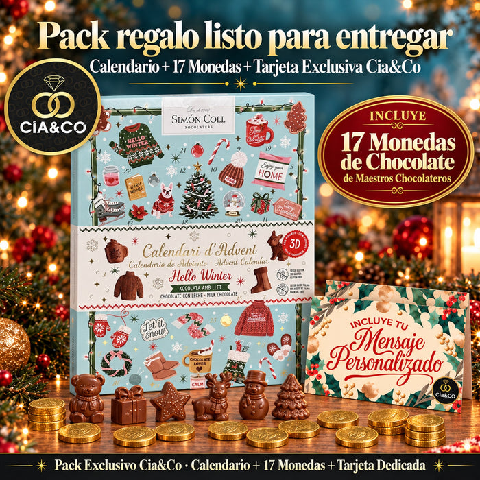 Calendario de Adviento Simón Coll Hello Winter 2026 + Tarjeta Cia&Co
