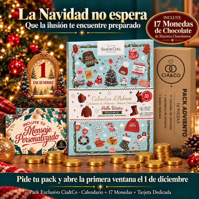 Calendario de Adviento Simón Coll Hello Winter 2026 + Tarjeta Cia&Co